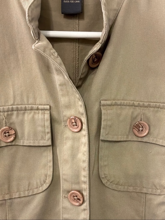 Van Heusen Jackets & Blazers - Van Huesen Women's Khaki Button-Front Utility Jacket